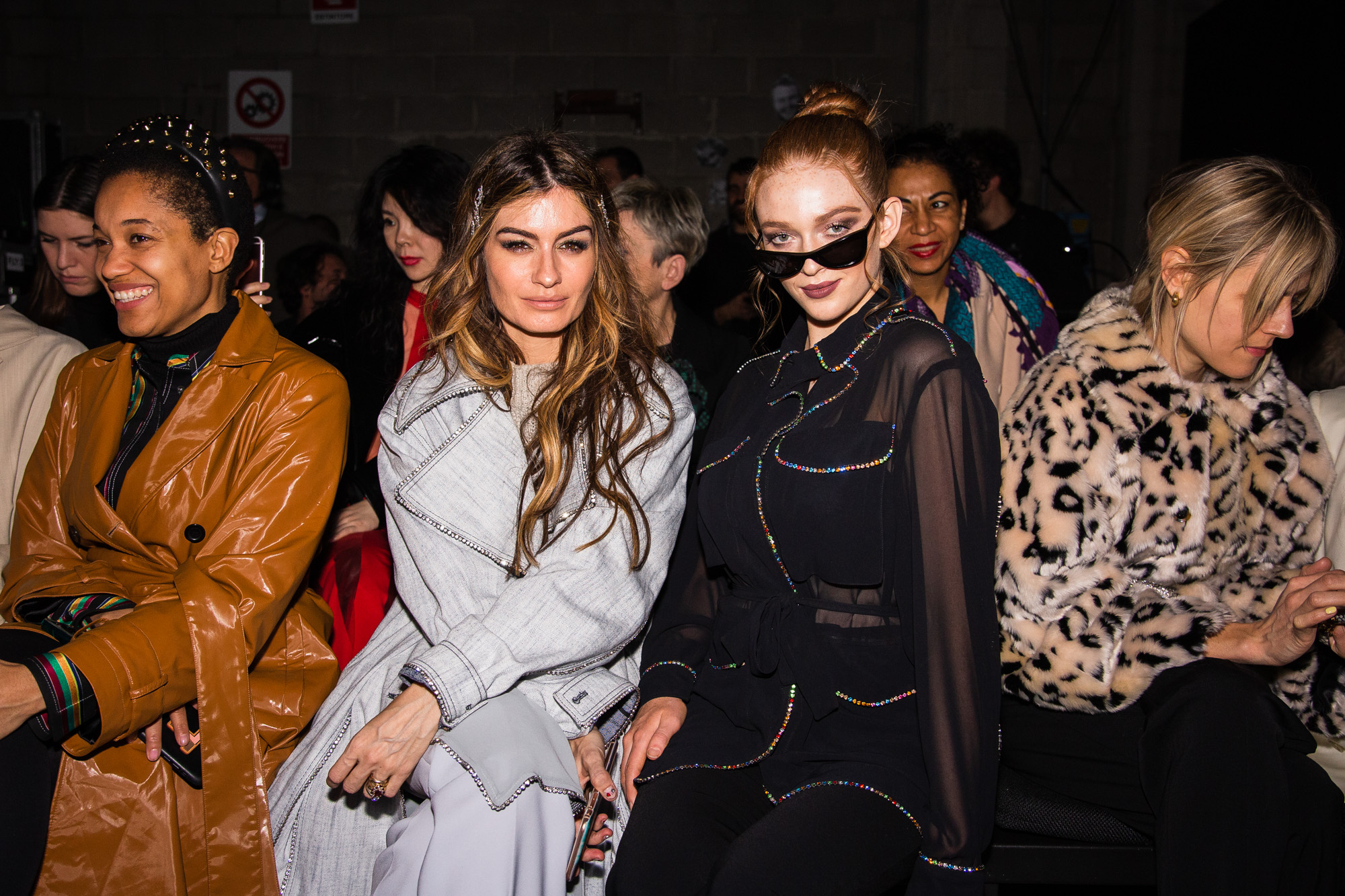  - Au premier rang du défilé Marco de Vincenzo automne-hiver 2019