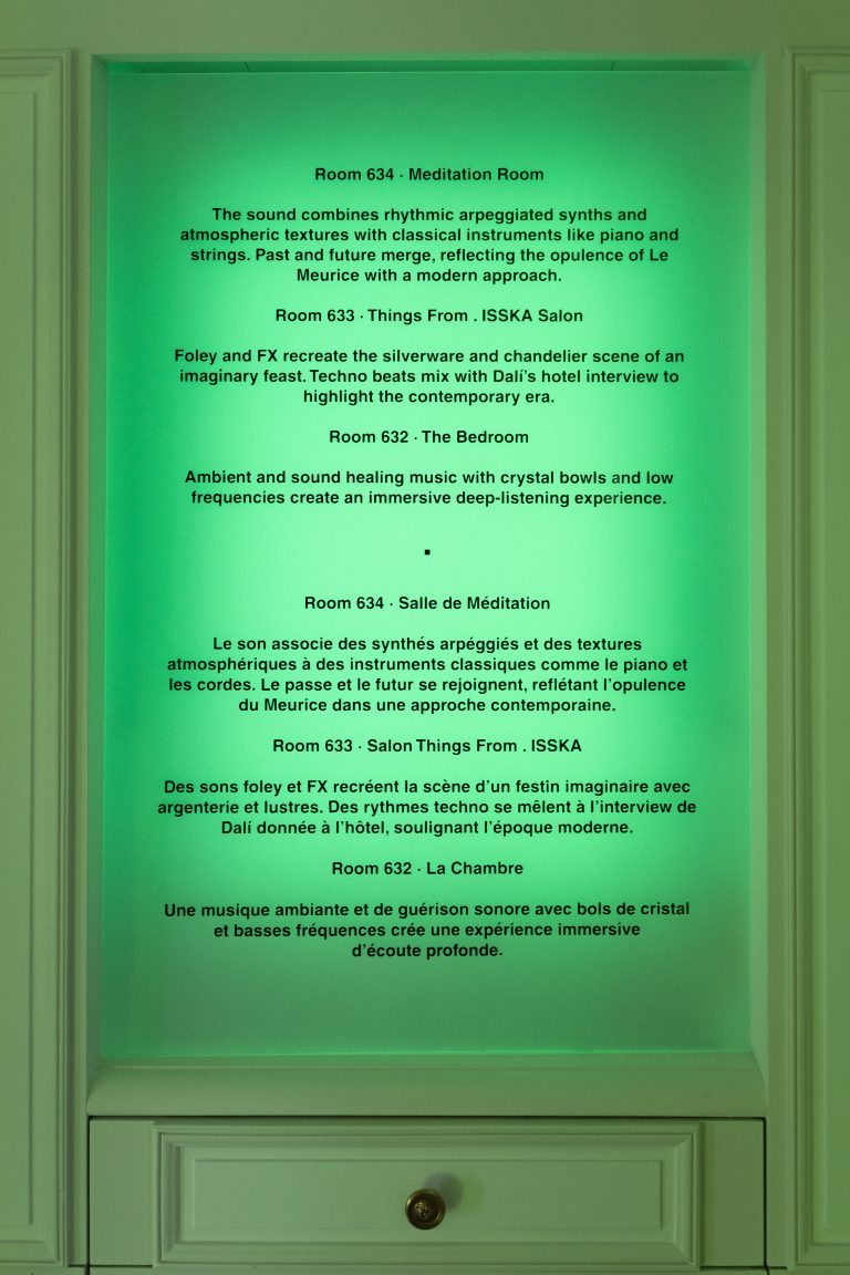 Entre songes et sensations, Le Meurice signe une expérience hôtelière éphémère avec Things From et Isska