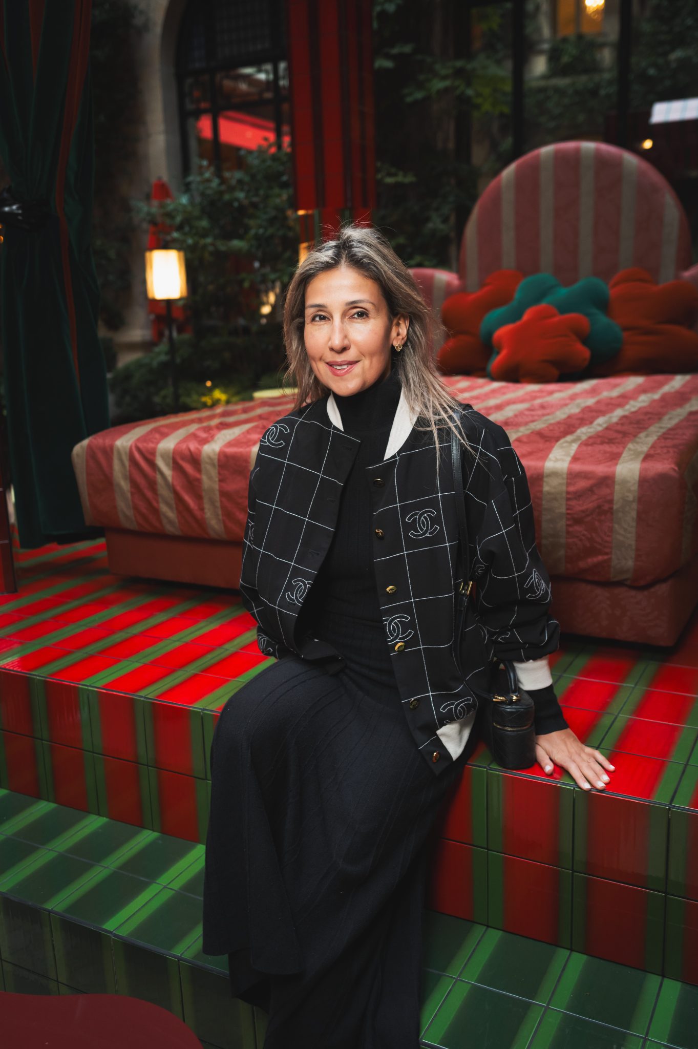  - Uchronia Takes Over the Cour Jardin of the Plaza Athénée Hotel With its Day Bed