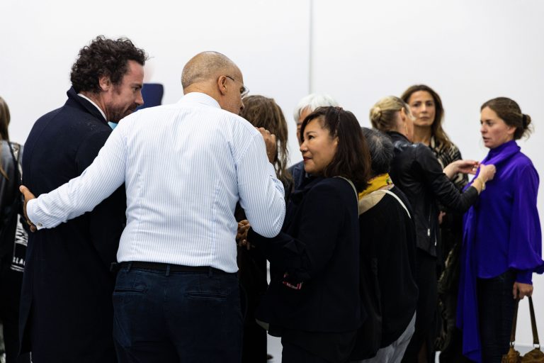 L’inauguration de l’exposition Lee Ufan à la galerie Mennour