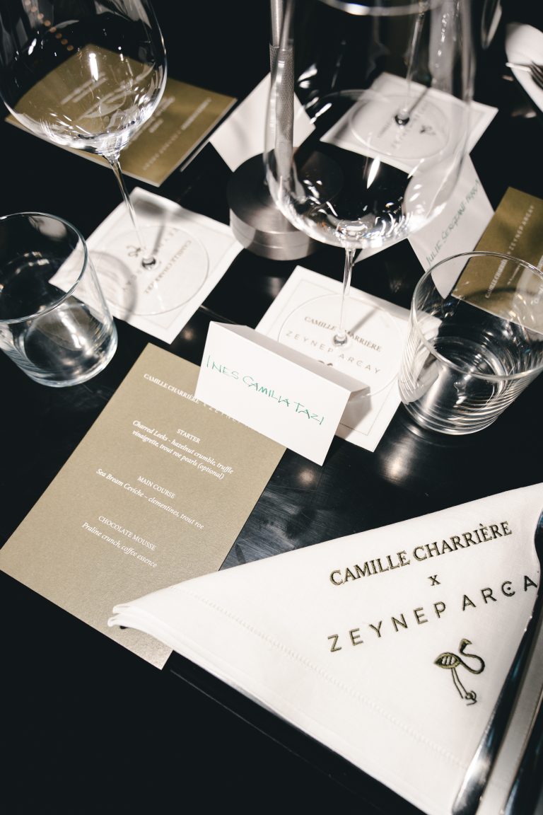 Camille Charrière et Zeynep Arçay célèbrent leur collaboration avec un dîner exclusif pendant la Fashion Week